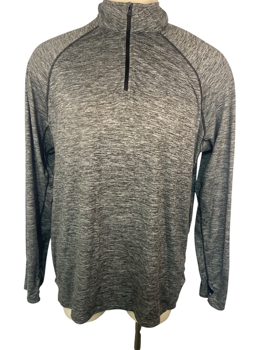 Gap Men's Heather Gray Quarter-Zip Performance Shirt XL